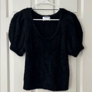 Old Navy Women's Black Scoop Neck Sweater